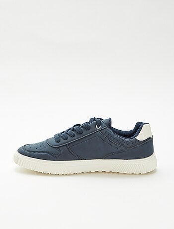 Effen vetersneakers