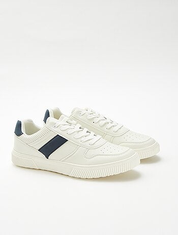 Effen vetersneakers