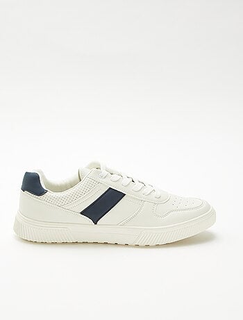 Effen vetersneakers