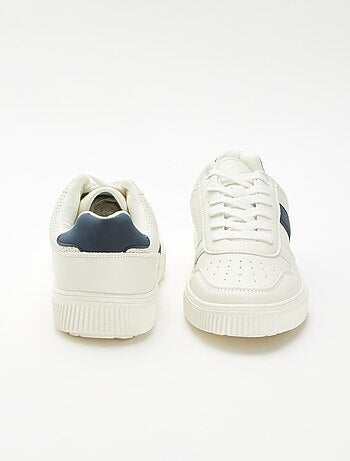 Effen vetersneakers