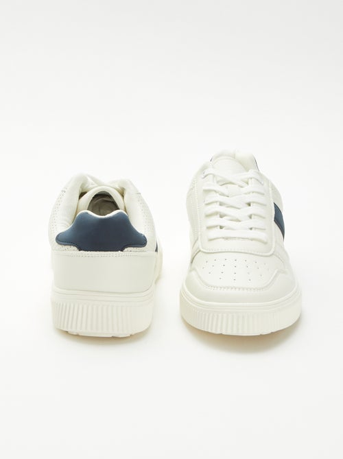 Effen vetersneakers - Kiabi