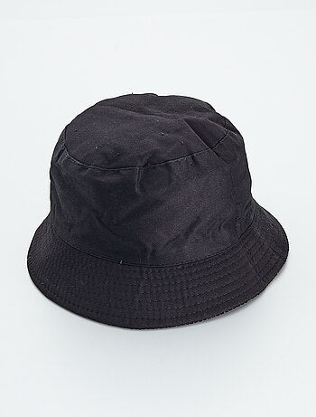 Accessoires Hoeden & petten Vissershoeden Geweven Bucket Hat in Zwart 