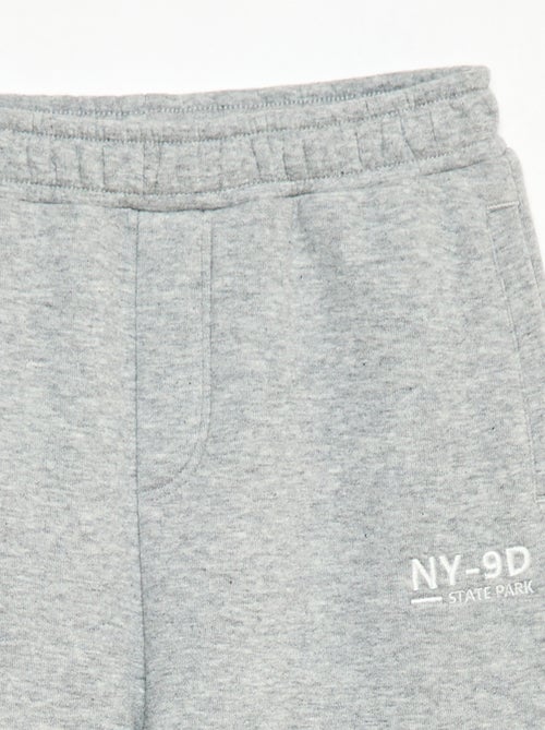 Effen warme joggingbroek met fleecevoering - Kiabi