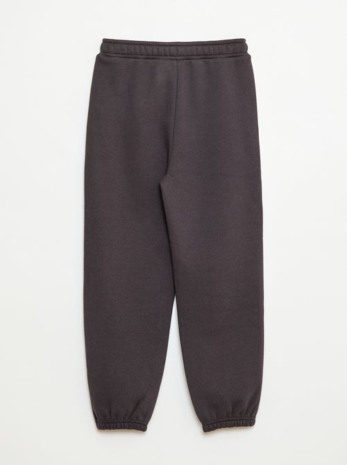 Effen warme joggingbroek met fleecevoering - Kiabi