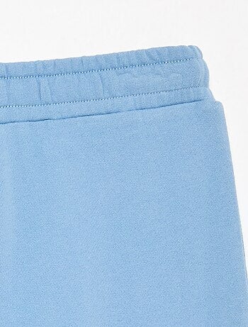 Effen wide leg-broek