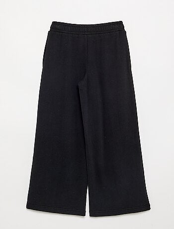 Effen wide leg-broek