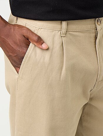 Effen wijde broek met relaxte pasvorm