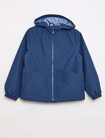 Effen windjack met capuchon - Makkelijk aan te trekken collectie