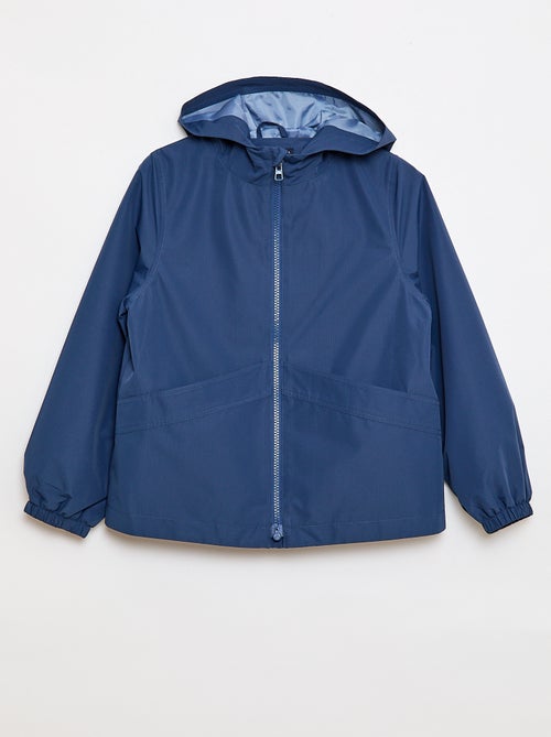 Effen windjack met capuchon - Makkelijk aan te trekken collectie - Kiabi