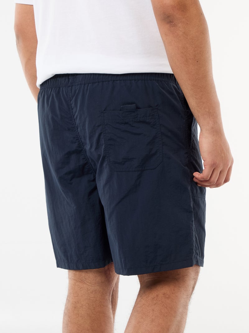 Effen zwembermuda Blauw - Kiabi