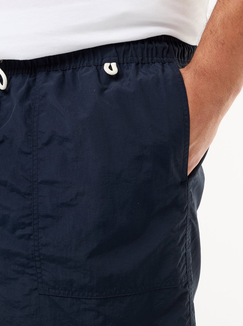 Effen zwembermuda Blauw - Kiabi