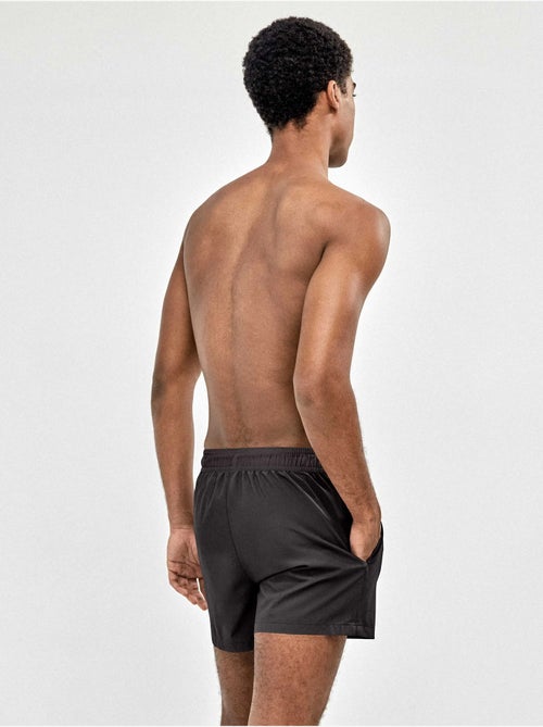 Effen zwembroek voor mannen kleur zwart - Kiabi