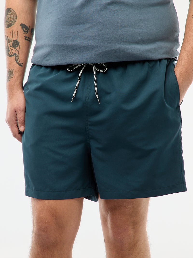 Effen zwemshort Blauw - Kiabi