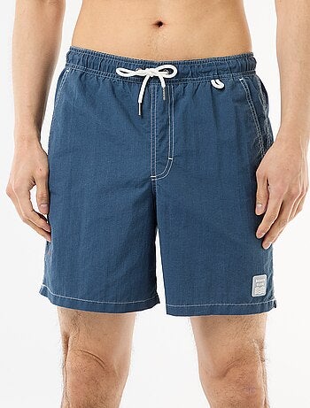 Effen zwemshort met zakken