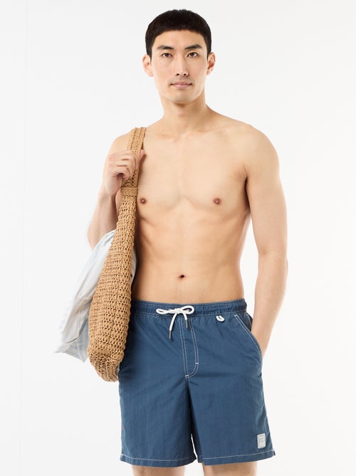 Effen zwemshort met zakken - Kiabi