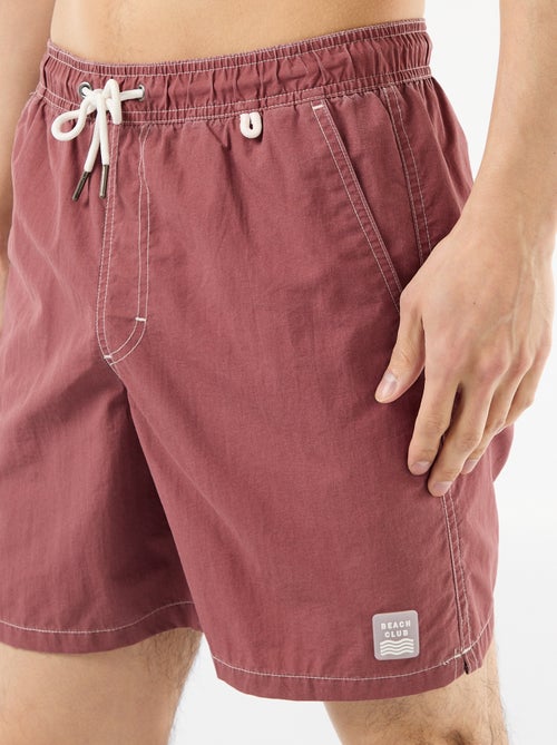 Effen zwemshort met zakken - Kiabi