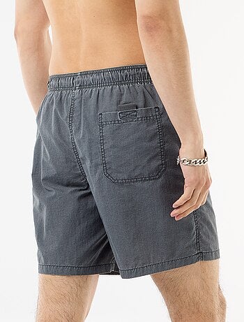 Effen zwemshort met zakken