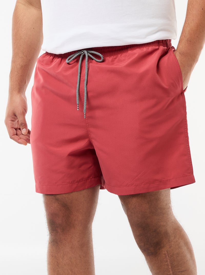 Effen zwemshort Oranje - Kiabi