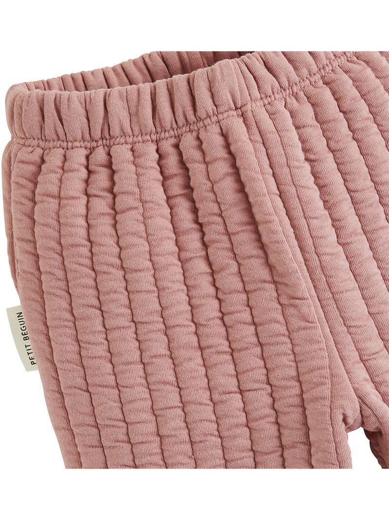Eglantine gewatteerd vestje en broekje babyset Roze - Kiabi