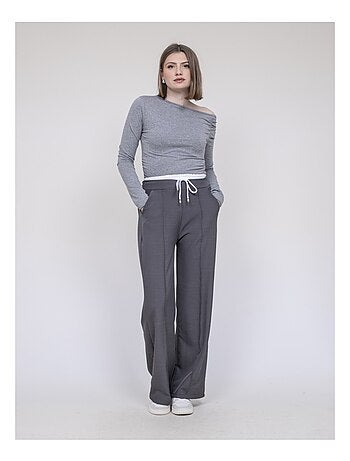 Egleny broek met dubbele riem