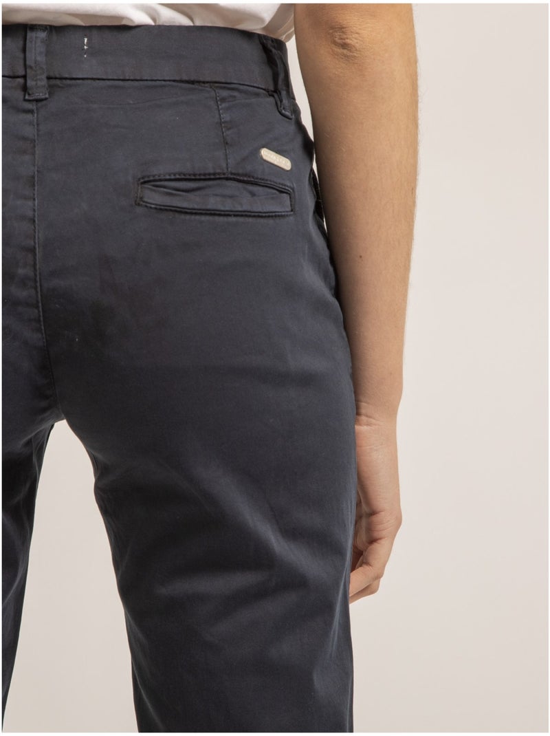 Eilyn slim fit chino broek Marineblauw - Kiabi