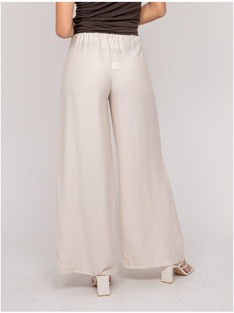 EJORDIE Flowy Broek Ecru - Kiabi
