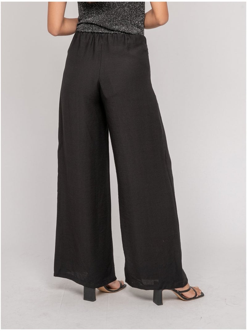 EJORDIE Flowy Broek Zwart - Kiabi