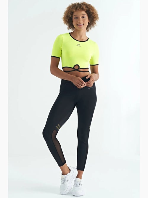 Elastisch crop t-shirt met ronde hals tommy - Kiabi