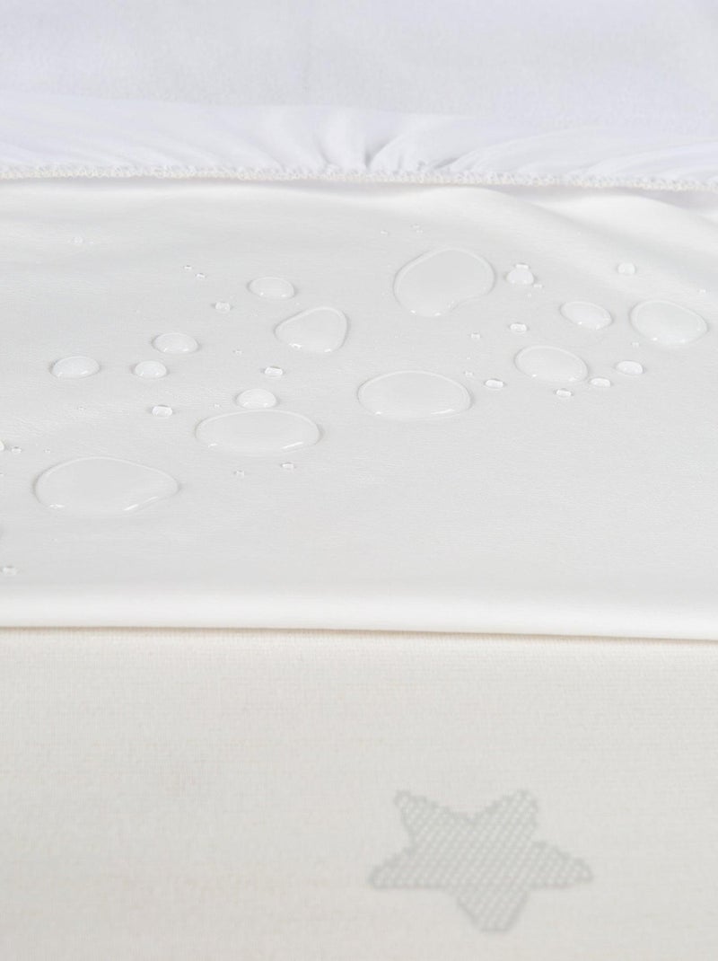 Elastische antimijt matrasbeschermer voor kinderbed 'safe asleep' ROBA Wit - Kiabi