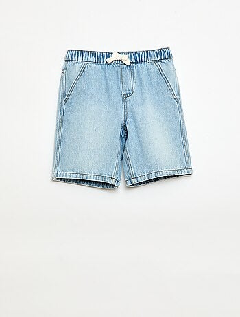 Elastische jeansshort