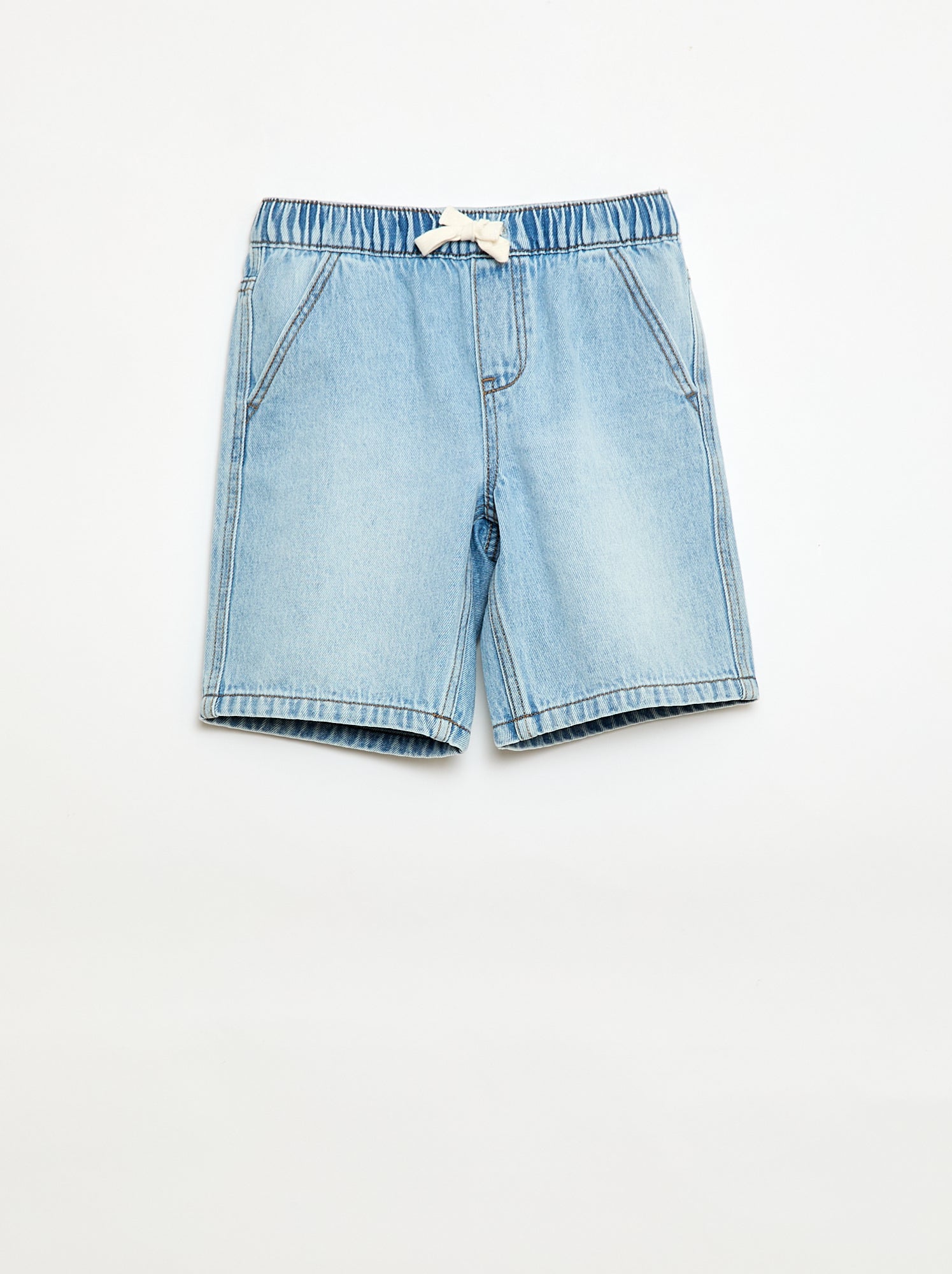Elastische jeansshort