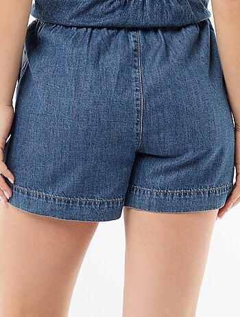 Elastische jeansshort