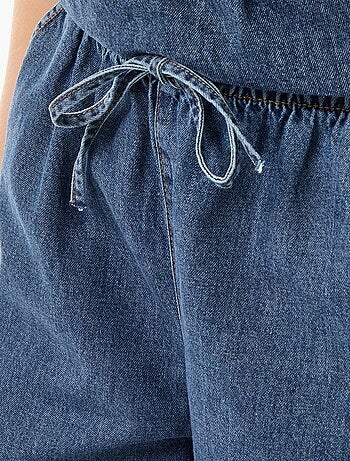 Elastische jeansshort