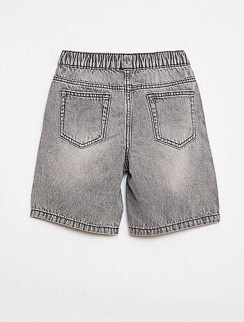 Elastische jeansshort