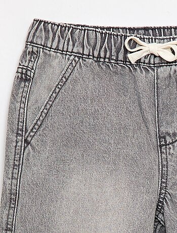 Elastische jeansshort