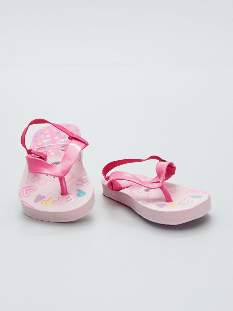 Elastische slippers 'Peppa Pig' roze - Kiabi