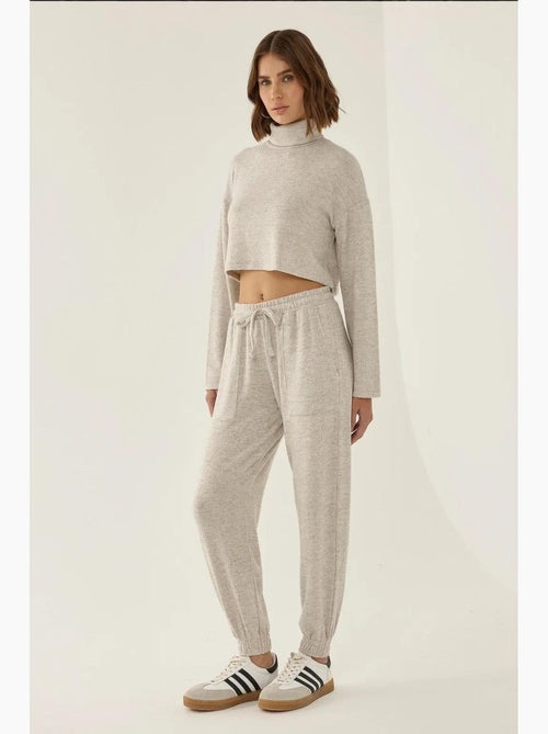 Elastische taille gebreide joggingbroek hiccup - Kiabi
