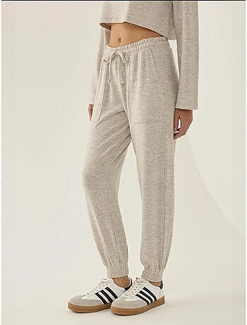 Elastische taille gebreide joggingbroek