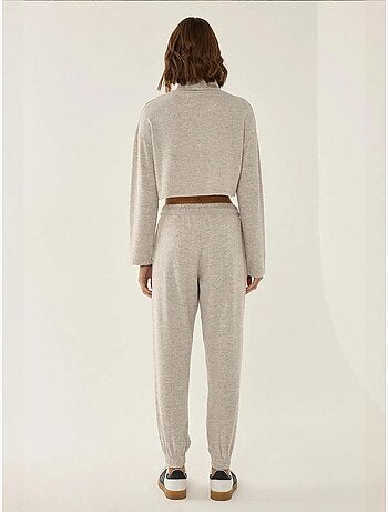 Elastische taille gebreide joggingbroek