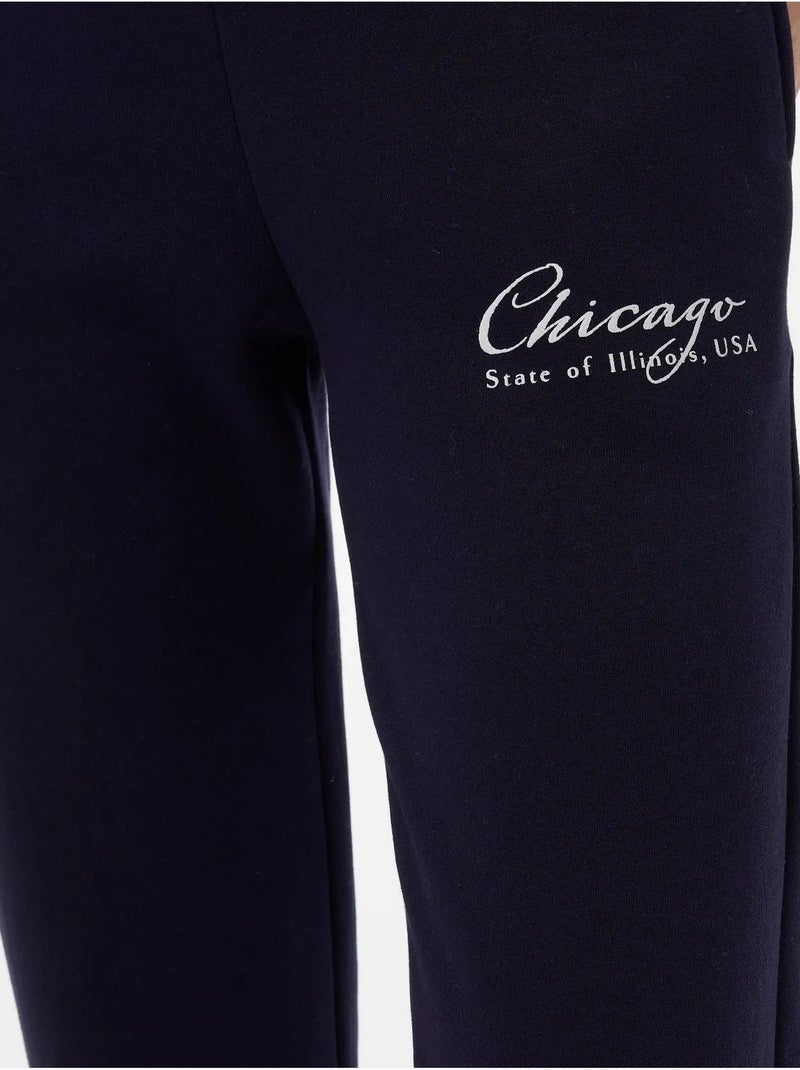 Elastische taille joggingbroek hiccup Marineblauw - Kiabi