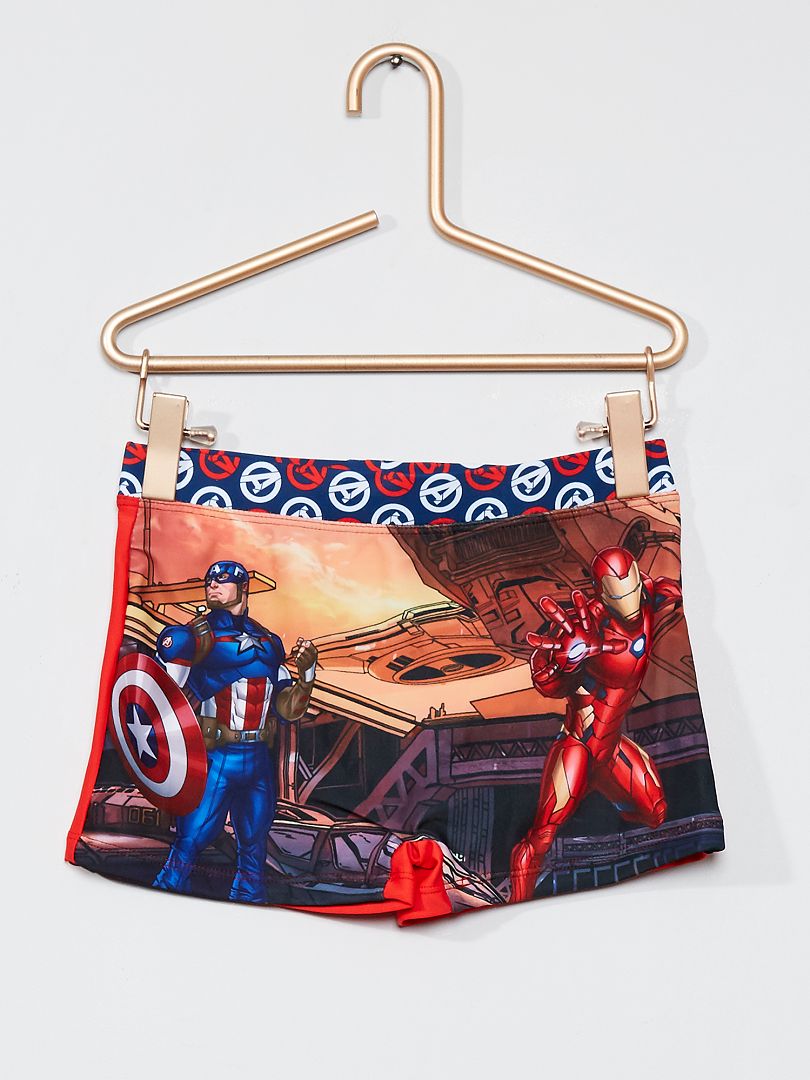 Elastische zwemboxer 'The Avengers' van 'Marvel' - rood - Kiabi - 9.00€