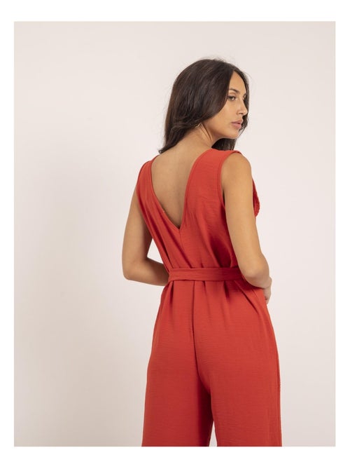 Elea jumpsuit met broek en riem - Kiabi