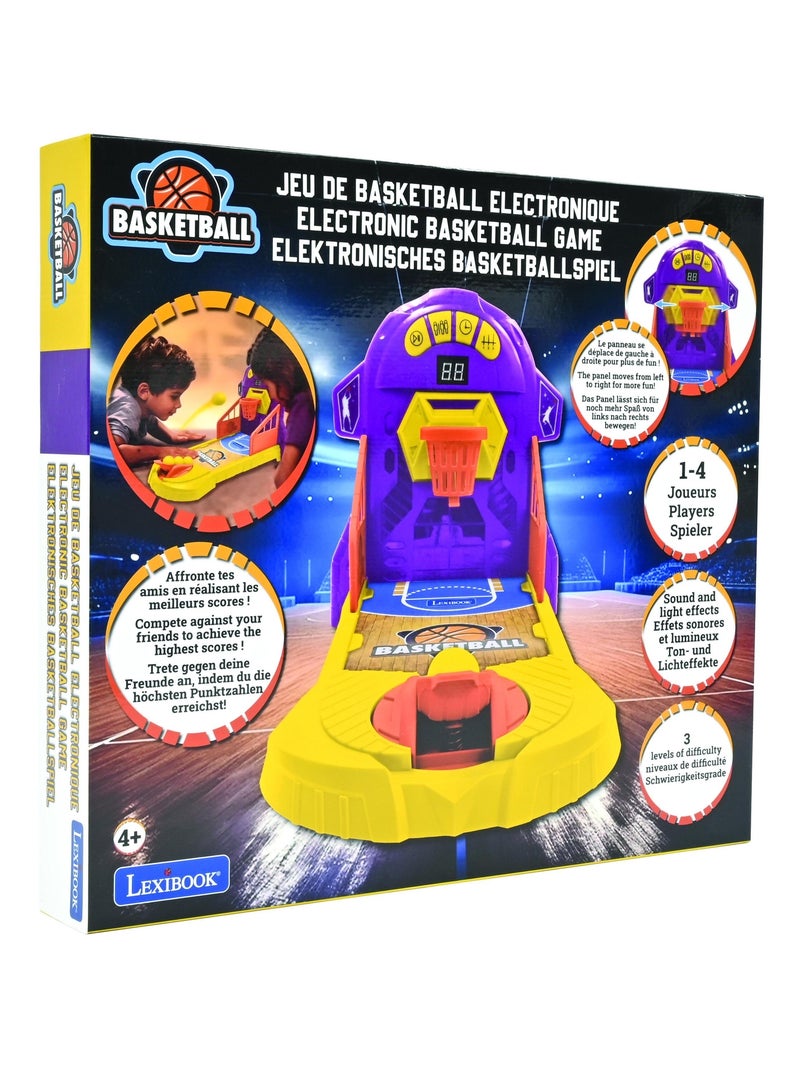 Electronic basketball game met verlichting en geluid Paars - Kiabi