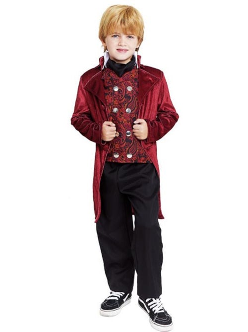 Elegant bordeauxrood Engels hertogskostuum - Kiabi