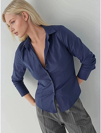 Elegant overhemd met lange mouwen en knoopsluiting hiccup