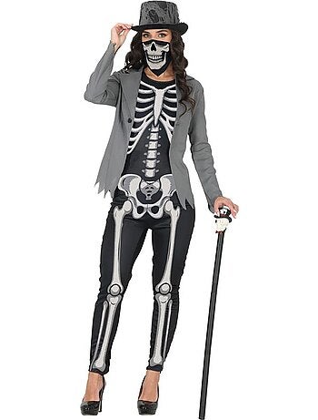 Elegant skeletkostuum voor dames