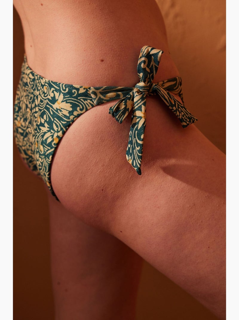 Elegante braziliaanse bikinibroek penti Bosgroen - Kiabi