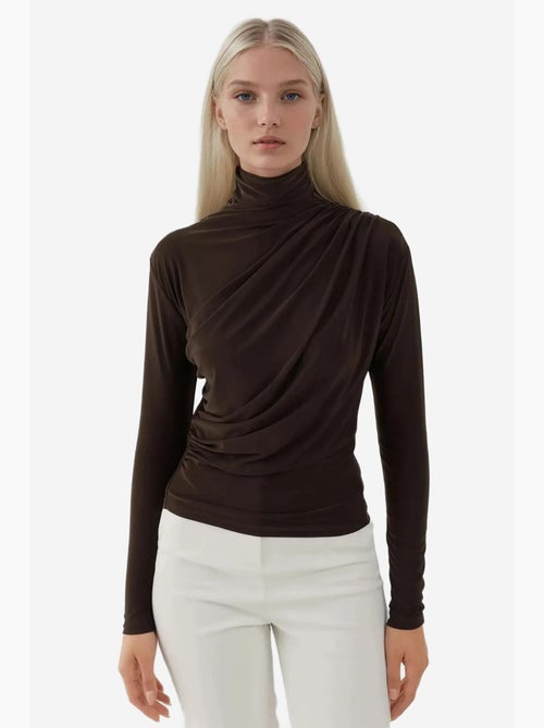 Elegante gebreide top met lange mouwen hiccup - Kiabi Elegante gebreide top met lange mouwen hiccup - Kiabi