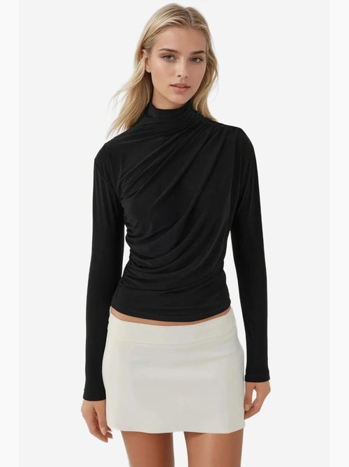 Elegante gebreide top met lange mouwen hiccup - Kiabi Elegante gebreide top met lange mouwen hiccup - Kiabi