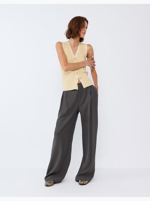 Elegante geplooide broek, mo fashion - Kiabi